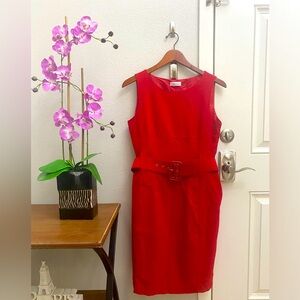 Calvin Klein dress with belt size 6
